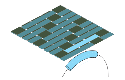 Image illustrating a segment in a pattern. Image taken from paper by Irawan, Marschner.